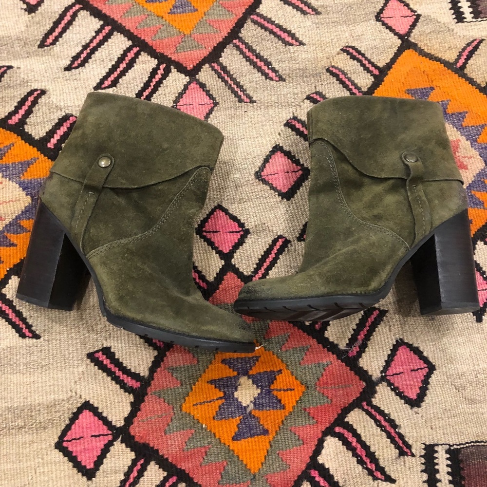 Franco Sarto suede bootie